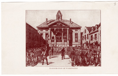 Inauguration Morning, 1789 / Inauguration of Washington